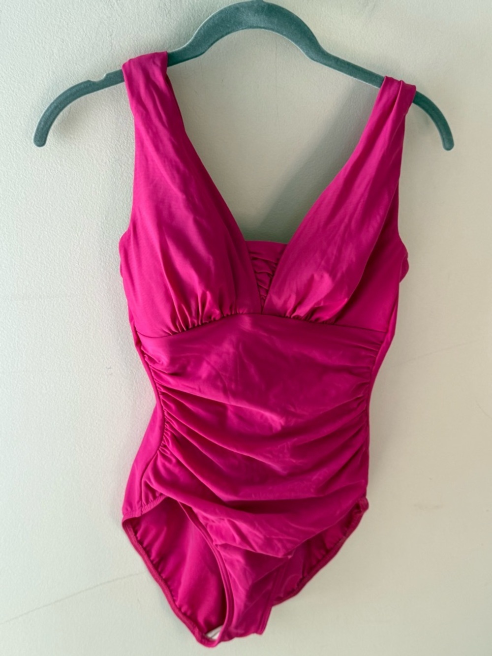 Lands End Pink Slender Grecian One Piece Swimsuit pink size 8